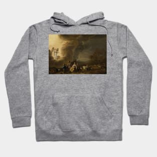 The Annunciation to the Shepherd by Cornelis Saftleven Hoodie